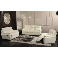 L Shape White Color Leather Recliner Furniture